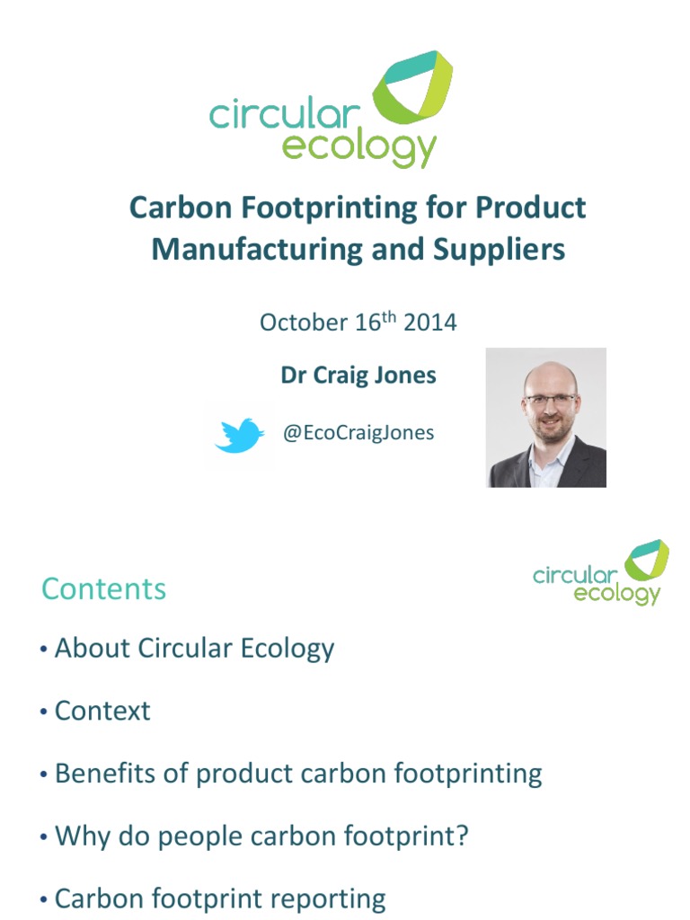 Product Carbon Footprinting Guide | PDF | Carbon Footprint | Life Cycle ...