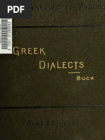 Buck - Introduction To The Greek Dialects PDF