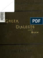 Buck - Introduction To The Greek Dialects PDF