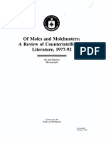 U-Oct 1993- Of Moles - Molehunters - A Review of Counterintelligence Literature- 1977-92 -V2