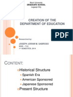 Creation of DepEd