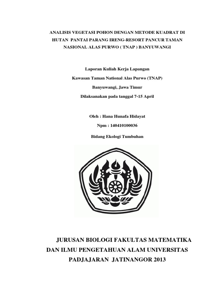 UJI CHI KUADRAT (χ2) Teknik Sampling Kuadrat