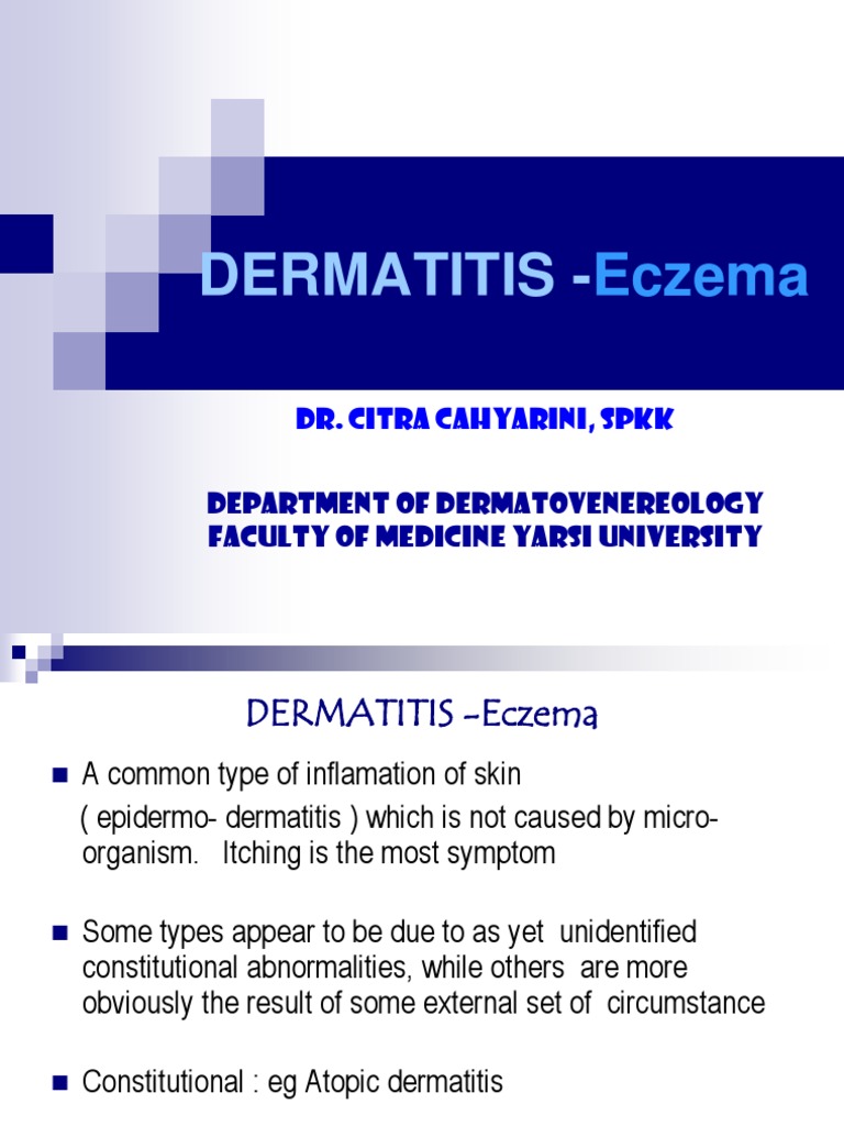 Dermatitis DR Citra 260907 | PDF | Dermatitis | Allergy