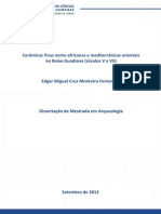 Cerâmicas Finas Norte-Africanas e Mediterrânicas Orientais No Baixo Guadiana (Séculos V A VII) PDF