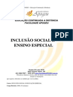 APOSTILA Inclusão Social e Ensino Especial PDF