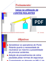 Segurança operação pontes rolantes