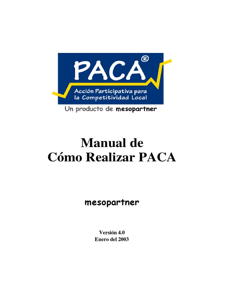 Cómo Realizar PACA PDF | PDF | Planificación estratégica | Planificación