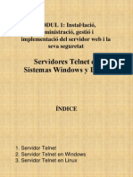Servidores Telnet en Windows y Linux PDF