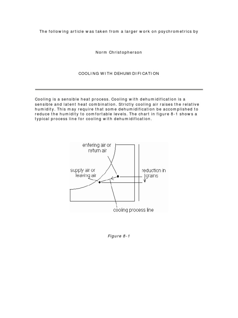 Cooling and Dehumidification Process | PDF | Air Conditioning | Humidity