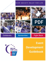 American Cancer Society Relay For Life Event Planner/Guidebook