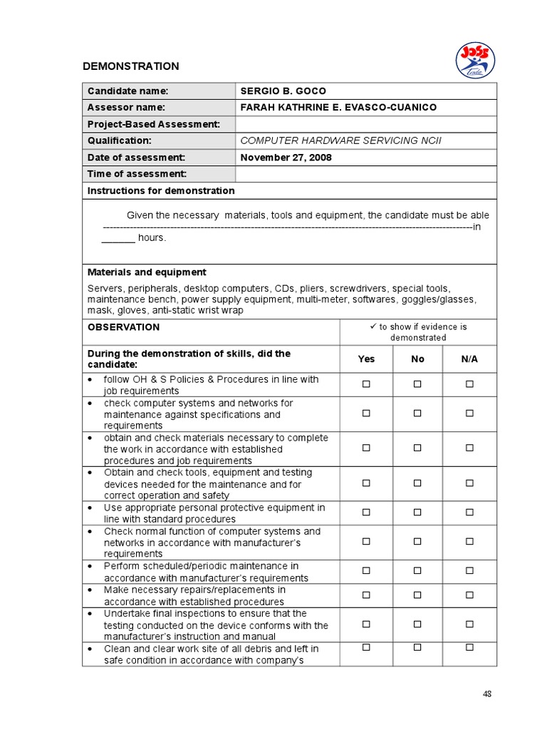 Demonstration Form | PDF | Manufactured Goods | Computing
