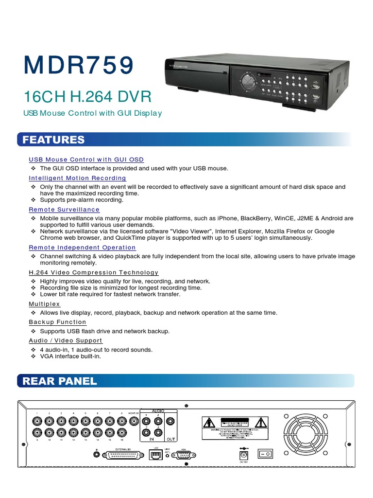 Avtech Dvr Avc760z Manual