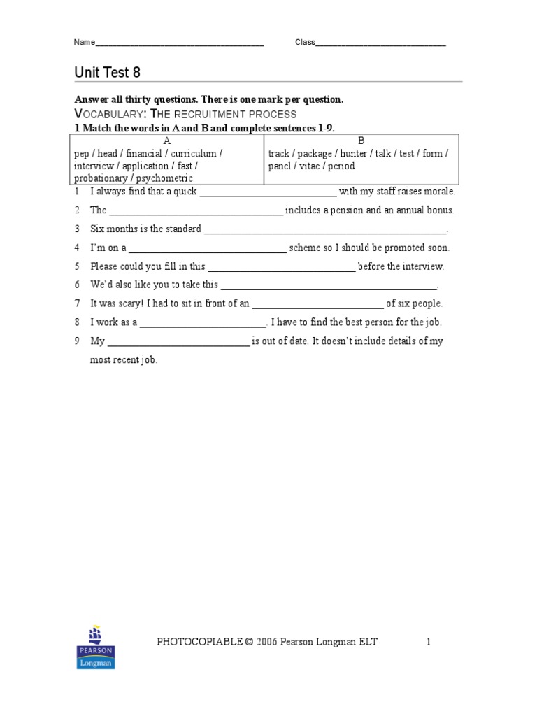 Test 8 | PDF | Business
