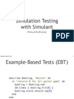 ClojureWest2013 SimulationTestingwithSimulant