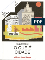 O Que É Cidade - Raquel Rolnik PDF