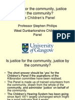 Is Justice For The Community, Justice by The Community? The Children's Panel