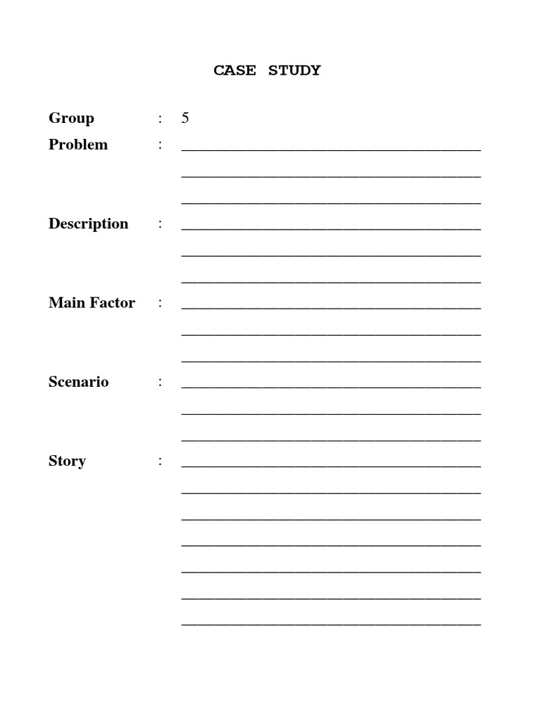 Case Study: Group Problem | PDF