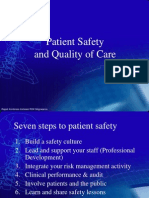 7 Steps To Patient Safety