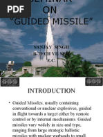 Seminar On GUIDED MISSILE