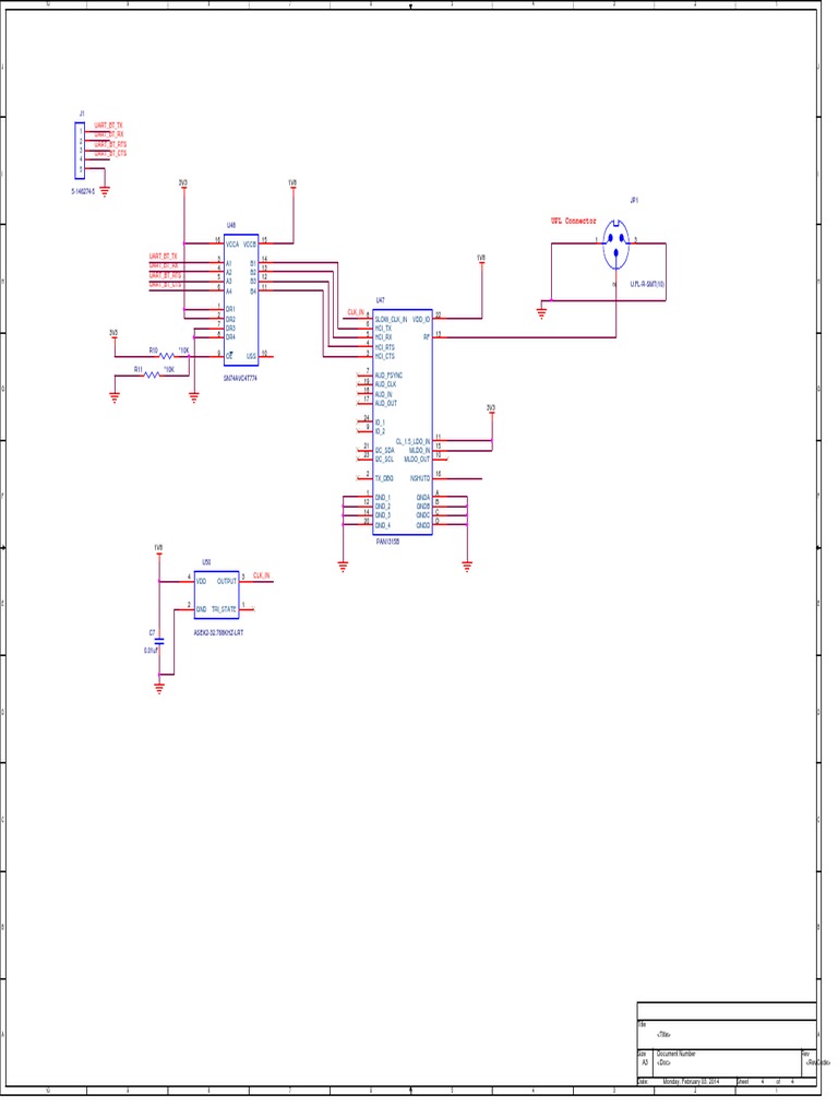 Uart - BT - TX Uart - BT - RX Uart - BT - Rts Uart - BT - CTS: UFL ...