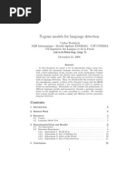 N-Gram Models For Language Detection