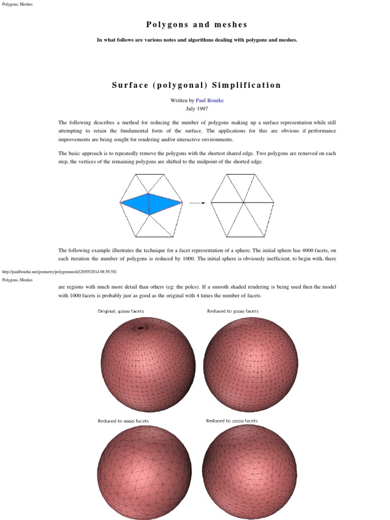 Polygons, Meshes | Polygon | Vertex (Geometry) | Free 30-day Trial | Scribd