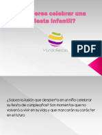 Quieres Celebrar Una Fiesta Infantil PDF