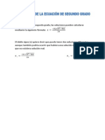 Resolucion de La Ecuacion de Segundo Grado PDF
