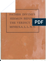 Father Divine's Sermon Before The Verdict at Mineola, L.I., N.Y.