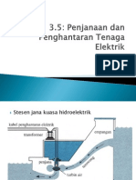 3.5 Penjanaan Dan Penghantaraan Tenagan Elektrik