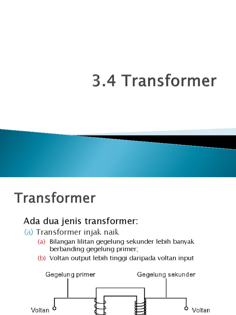 3 4 Transformer Pdf