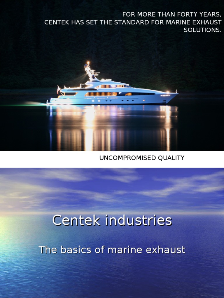 Centek Marine Exhaust Solutions Overview | PDF | Fiberglass | Fibre ...