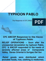 CFC Response To The Havoc of Typhoon Pablo