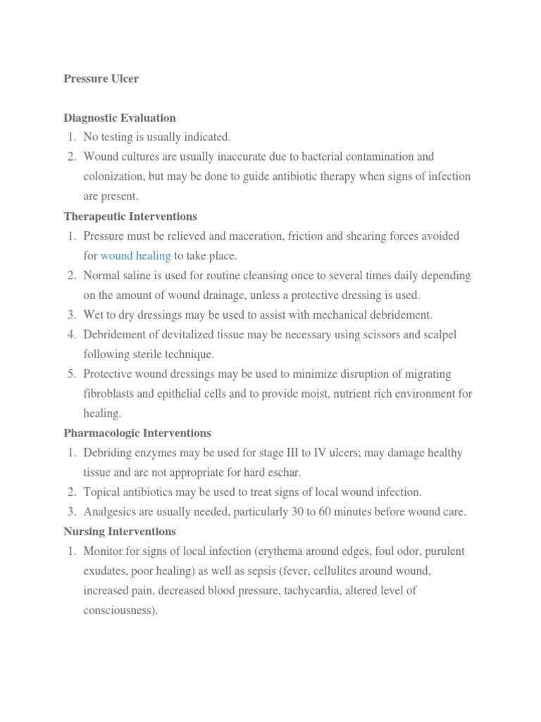 Pressure Ulcer | PDF | Wound | Healing