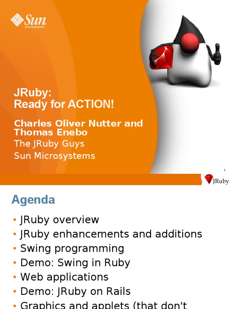 Jruby: Ready For Action!: Charles Oliver Nutter and Thomas Enebo | PDF ...