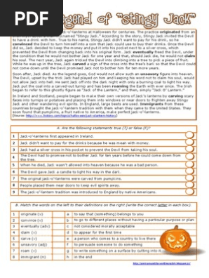 Halloween - The Legend of Stingy Jack