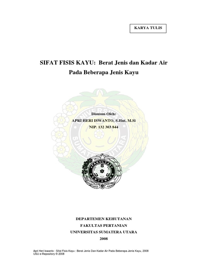  berat jenis kayu 
