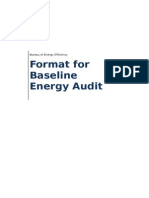 Baseline Energy Audit Format1