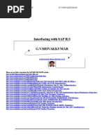 Interfacing With SAP