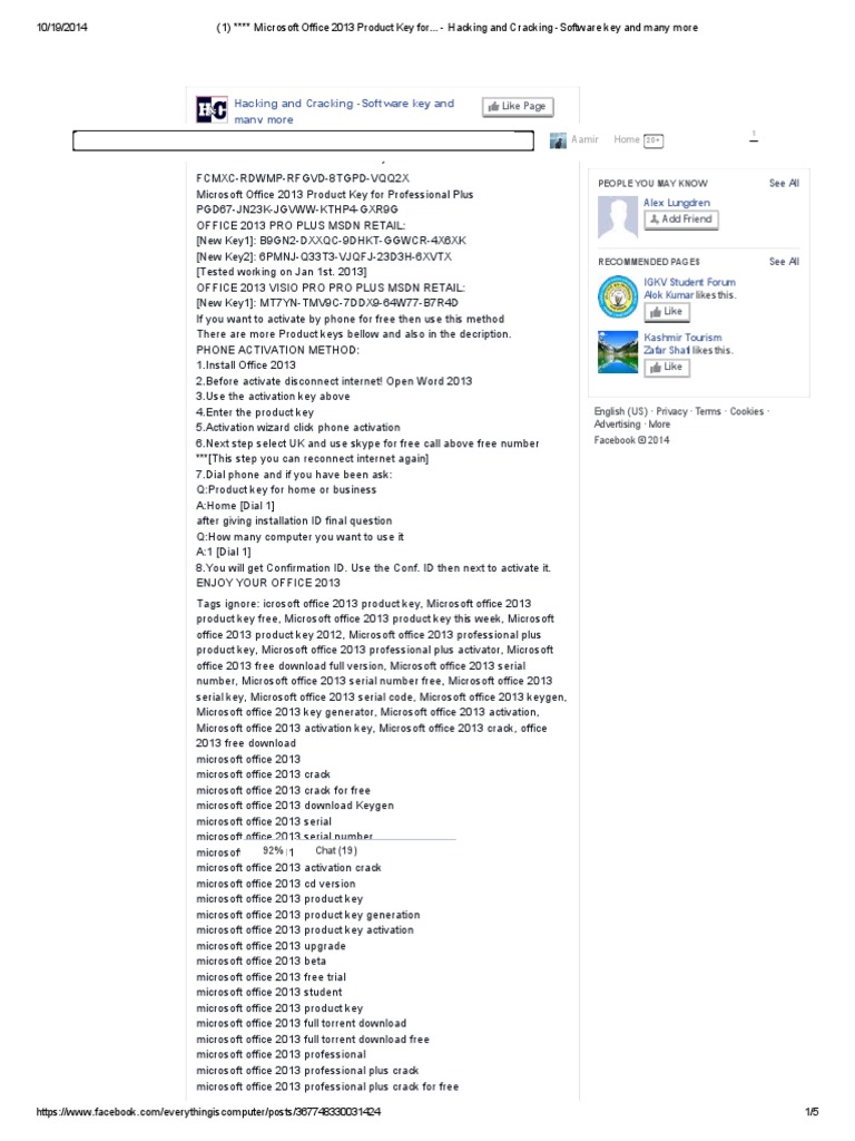 how to change microsoft office 2013 product key
