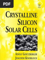 Download Crystalline Silicon Solar Cells by nawwar SN24427388 doc pdf