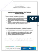 Instructivo para La EVALUACION EXTERNA de Centros Educativos 2011 PDF