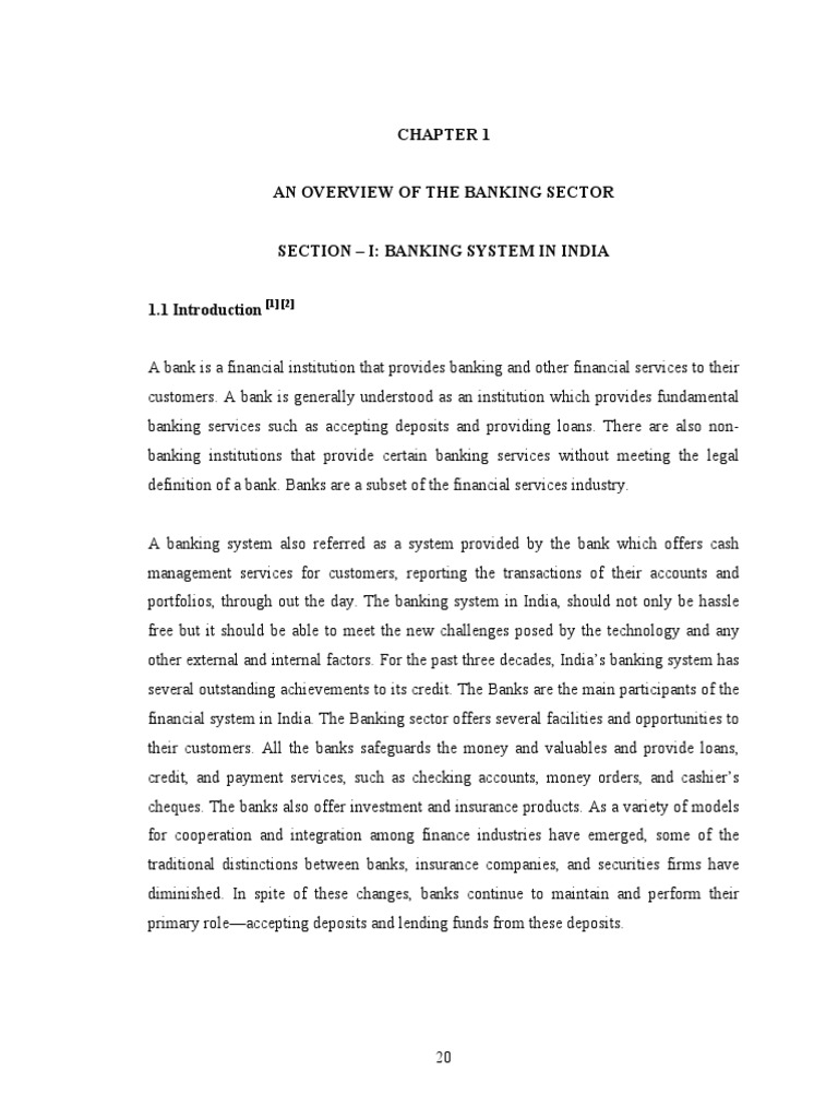 Overview of India's Banking Sector | PDF