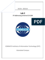 Lab Manual 02 IP Addressing Scheme & VLSM
