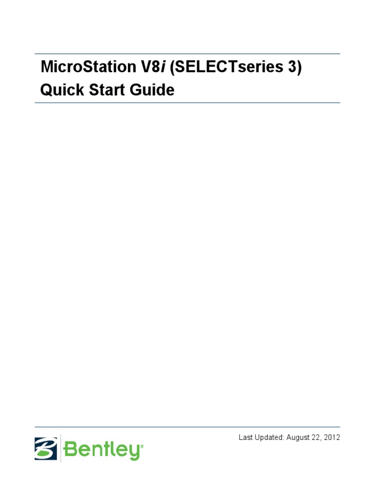 Micro Station V 8 I Quick Start Guide | PDF | Icon (Computing ...