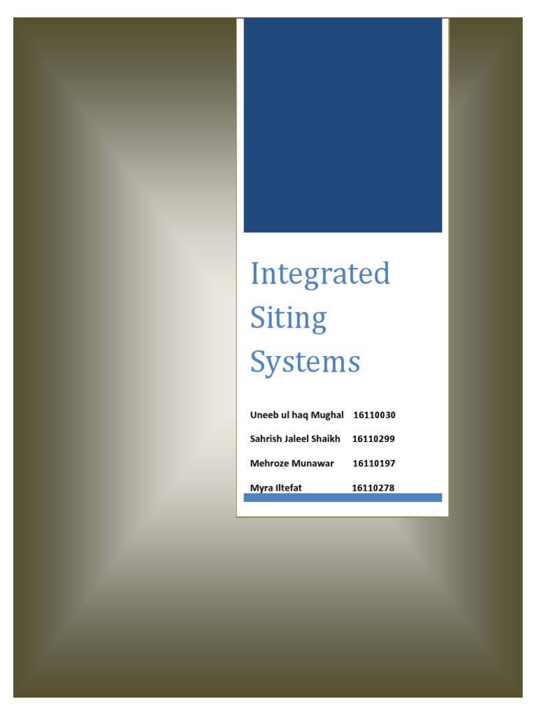 Integrated Siting System | PDF | Risk | Profit (Accounting)