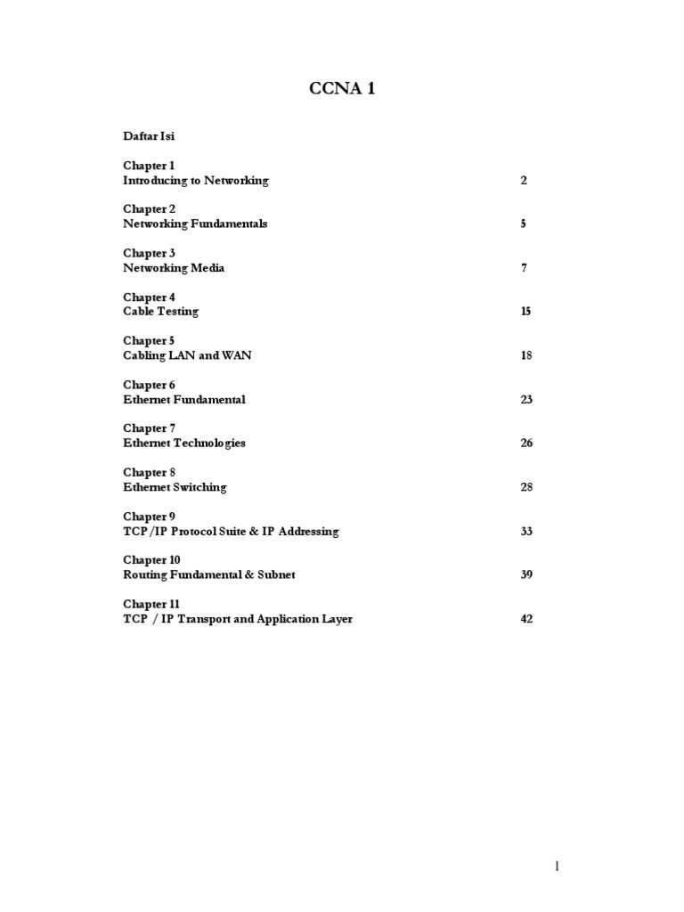 Ccna 1 | PDF | Teknologi & Rekayasa