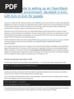 Complete Guide To Setting Up An OpenStack Development Environment