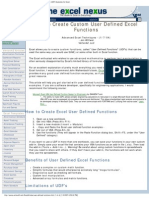 How To Create Custom Excel Functions. User Defined Function (UDF) Examples F