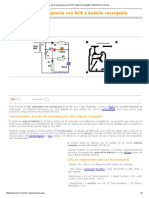 Luz de Emergencia Con SCR y Batería Recargable - Electrónica Unicrom PDF